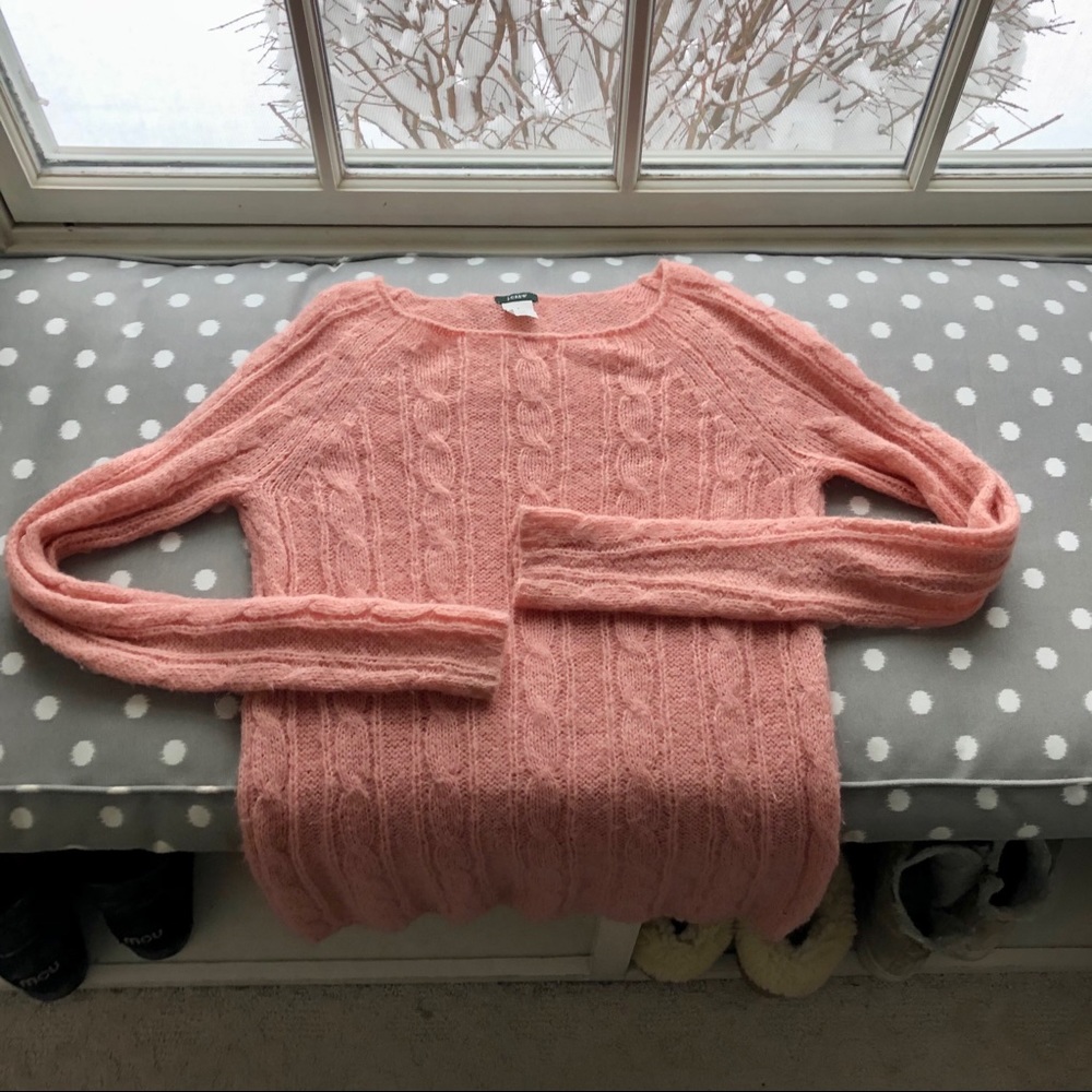J Crew Pink Cozy Sweater woman’s size small